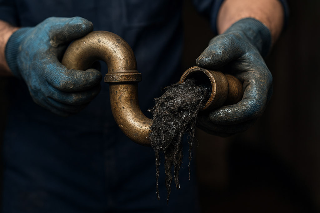clogged sewer line