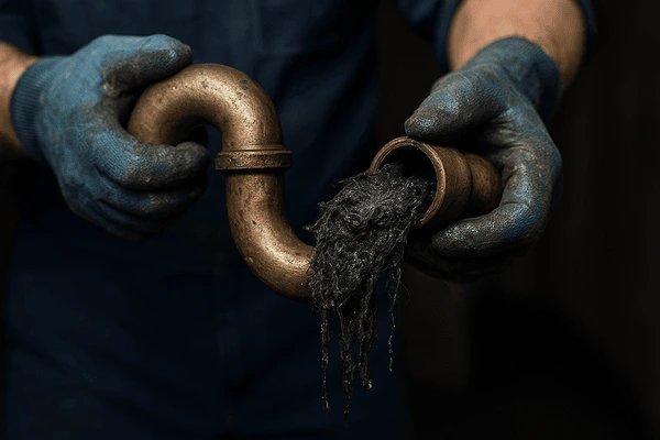 clogged sewer line
